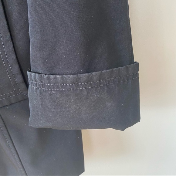 Jones New York Black Jacket with Snaps and Large Sweater Collar - Picture 2 of 13